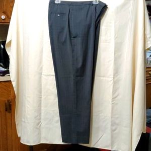 Womens Gray with Blue check Stripe Slacks